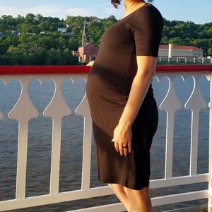 Black maternity dress